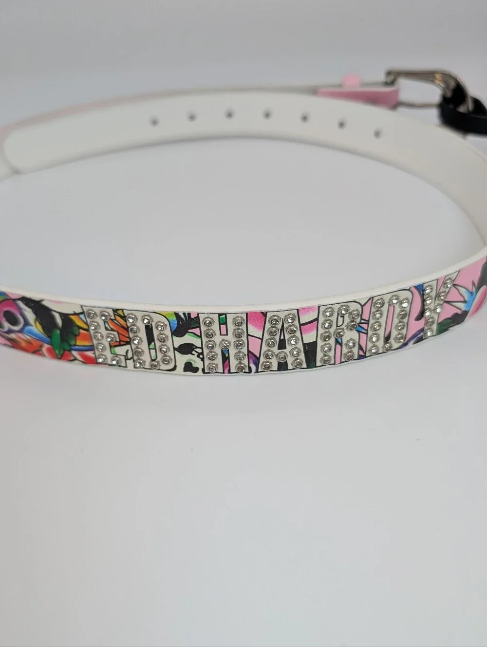 Ed Hardy pink rhinestone